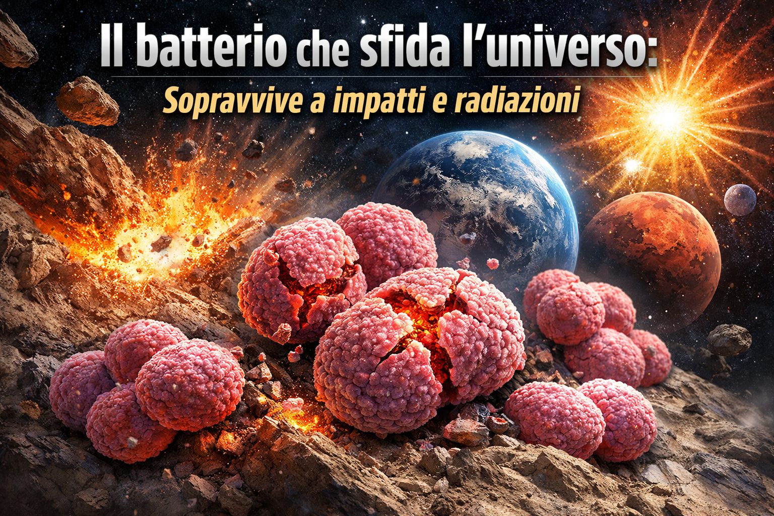il batterio che sfida l8217universo sopravvive a impatti e radiazioni da Billipop.com il batterio che sfida l8217universo sopravvive a impatti e radiazioni