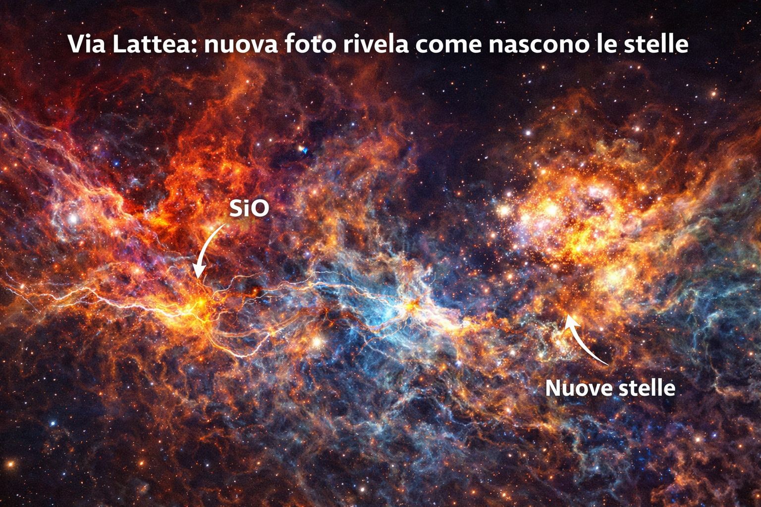 Via Lattea: la nuova foto mostra i segreti della nascita delle stelle